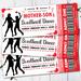 Editable Mother Son Valentine's Sweetheart Dance Ticket and Flyer Bundle Template