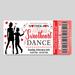 DIY Valentine's Sweetheart Mother Son Dance Ticket and Flyer Bundle Template