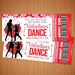 Customizable Valentine's School Mother Son Dance Ticket and Flyer Bundle Template