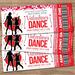 Customizable Valentine's School Mother Son Dance Ticket and Flyer Bundle Template