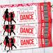 Customizable Valentine's School Mother Son Dance Ticket and Flyer Bundle Template