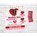 Editable Mother Son Valentine's Dance Ticket and Flyer Bundle Template
