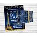 DIY An Evening in Paris Theme School Dance Prom Ticket and Flyer Bundle Template