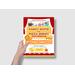 Editable Pizza and Movie Night Ticket and Flyer Bundle Template