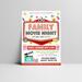 Editable Family Movie Night Ticket and Flyer Bundle Template
