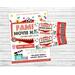 Editable Family Movie Night Ticket and Flyer Bundle Template