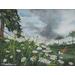 Butterfly and Daises Painting, "Spring May Flowers"