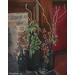 Wine Bottles Still Life Painting, "Winterberry Wine"