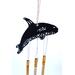 Close up of wind chime back side