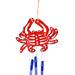 Close up of wind chime back side