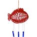 Close up of wind chime front side