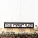 Rectangular address metal sign, in matte black powder coat.