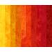 Bright yellow, orange and red stash builder bundle of hand dyed fat eighths