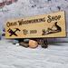 Cabin Welcome Sign with your Address Numbers Home Address Business Name
