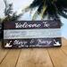 Business Home Ranch Signs Cedar Wood with Raised Acrylic Lettering Wedding anniversary Home Business Sign