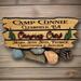 Rustic Wood Sign with Raised Acrylic Lettering and image   Address RV Camping Home or Business