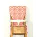 pink and yellow medallions highchair pad