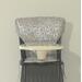 silver abstract highchair pad