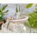 Faux Pearl Copper Wire Wrapped Cuff Bracelet Front View
