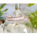 Faux Pearl Copper Wire Wrapped Cuff Bracelet Side view