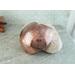 hand hammered hand forged 3-1/4" copper heart trinket dish, 3/4" deep.