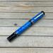 fractured blue fountain pen