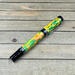 mosaic fountain pen in greens and yellows