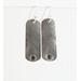 Jade and 925 Sterling Silver Lace-Textured Dangle  Earrings