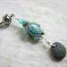 Natural beach stone and sea turtle belly ring