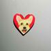 hand drawn schauzer mini magnet