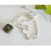 Sterling Silver, Polymer Clay and Opal Book Necklace