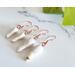 Alligator Teeth Polymer Clay Copper Earrings
