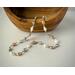 Multicolor pearl and gem necklace
