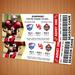 Customizable Football Sports Game Event Ticket Stub Template