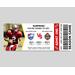 Customizable Football Sports Game Event Ticket Stub Template