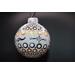 Close up of Side view of hand painted ornament.  This design is used around the entire ornament.