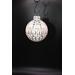 Side view of hand painted ornament.  The design is painted around the ornament's entirety.