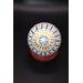Bottom view of hand painted ornament.