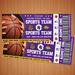 DIY Surprise Basketball Sports Game Event Ticket Template