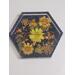 Dried flower inclusion with line ridges added to be used as soap dish