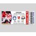 Customizable Baseball Sports Game Event Ticket Stub Template