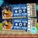 DIY Baseball Sports Game Event Ticket Template