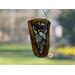 Barred Owl suncatcher in direct sunlight.