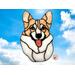 Fawn and White Pembroke Corgi