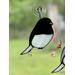 Junco suncatcher in black.