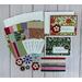 Card making kit to DIY six flower and friendship greeting cards with cardstock, scrapbook paper, embellishments, cards and envelopes.