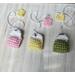 "Delicate handmade crochet teabag bookmark with fine yarn details"