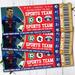 DIY Soccer Sports Game Event Ticket Stub Template