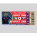 DIY Soccer Sports Game Event Ticket Stub Template
