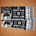 DIY Hockey Sports Game Event Ticket Stub Template